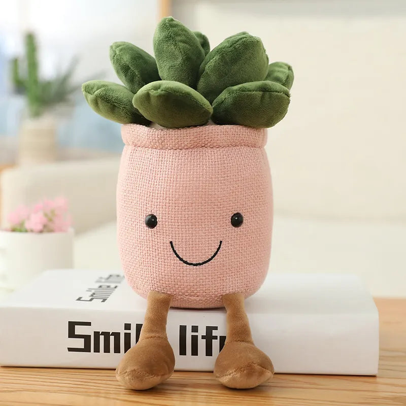 Smiling Tulip Plush Plant Decor
